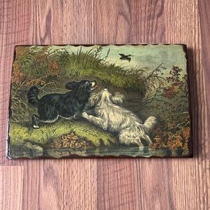 Vintage decoupage Currier & Ived Flushing A Woodcock